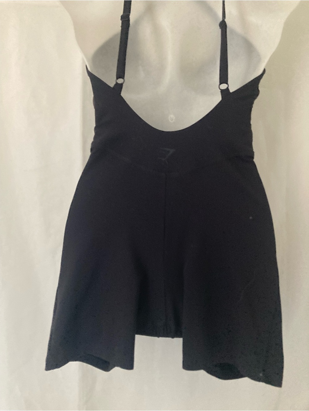 Gymshark Black Cross-Back Athletic Romper Shorts Size S - Picture 3 of 3